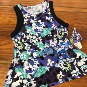 NWT Peter Pilotto x Target Purple Floral Tank Top